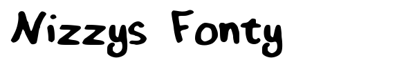 Nizzys Fonty font preview